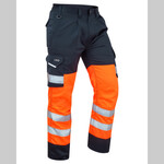 CT01 -0 NV BIDEFORD Cargo Trouser Orange/Navy