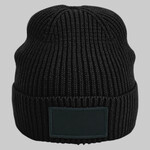 B442R - Fashion patch beanie